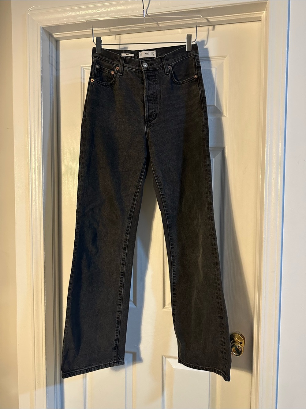Mango Women’s Black Straight Leg Jeans